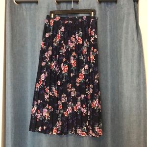 Fearless purple floral maxi skirt
